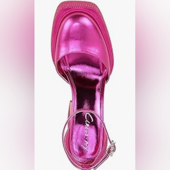 Circus NY Sam Edelman Womens Bailey Jewel Pink Platform Heels Shoes SZ 9.5 - Picture 3 of 16